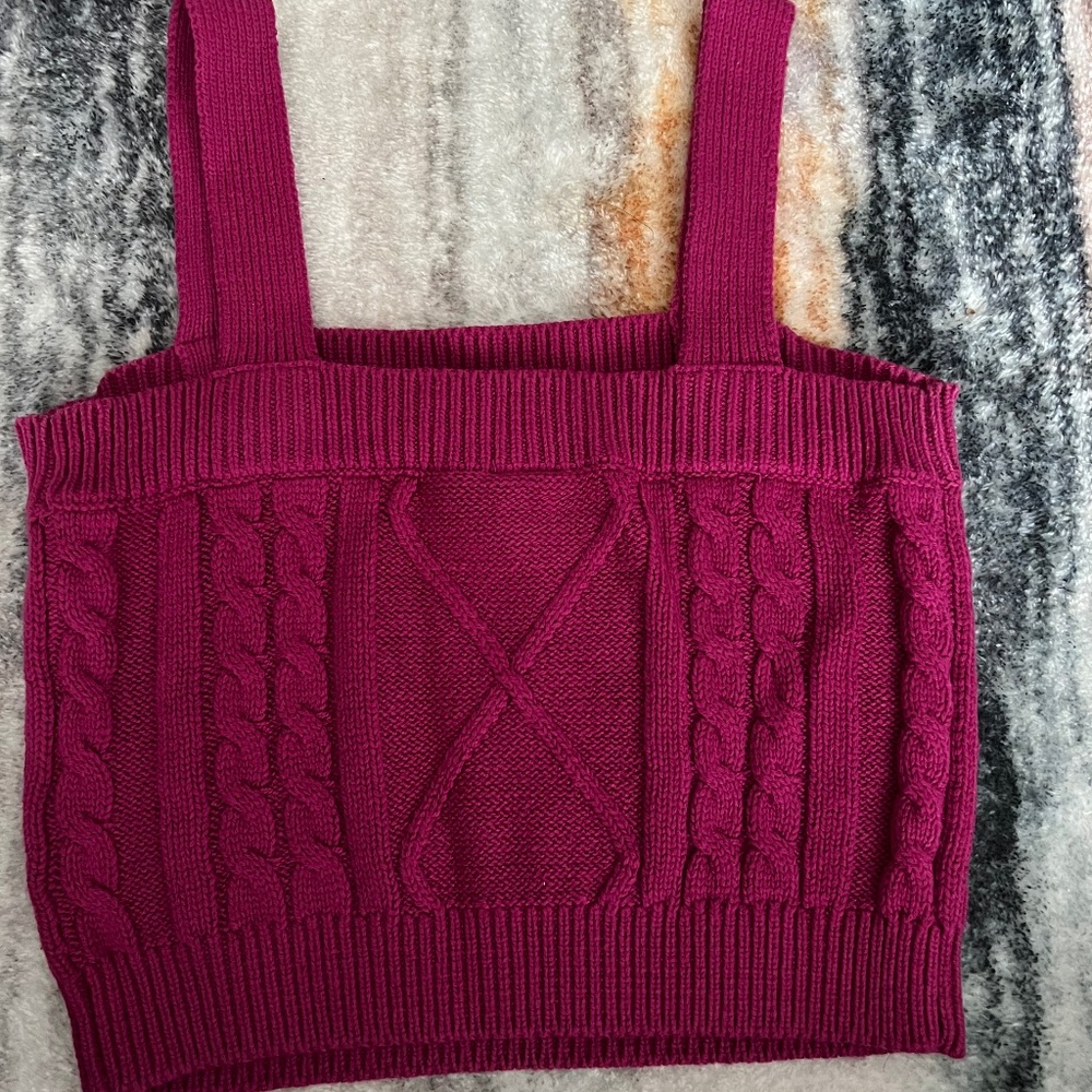 Knit crop top